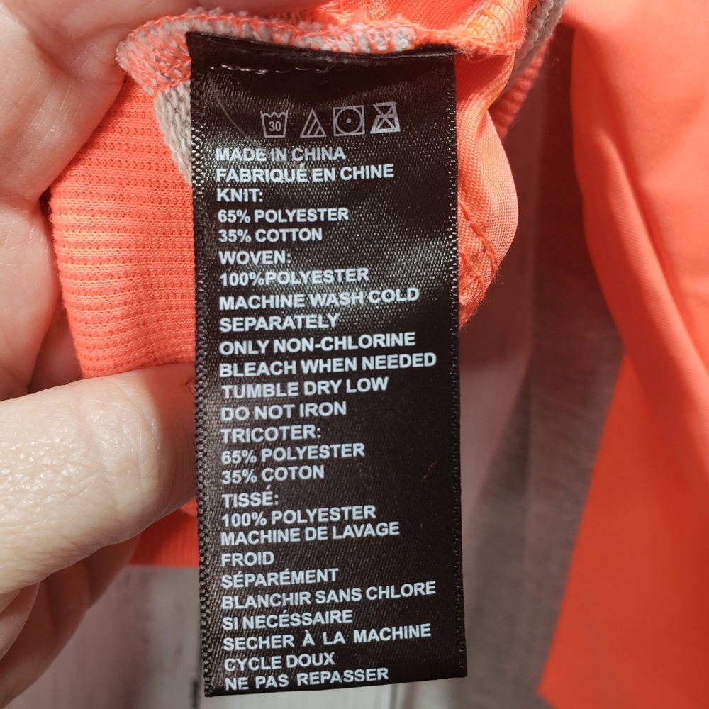 New! Without Walls UO Neon Orange Gray Cropped - Picture 7 of 7